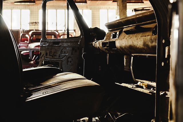 Truck Driver S Cab Interior Old